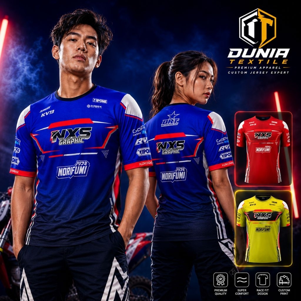 BAJU TRAIL MOTORCROSS DESAIN BEBAS SESUKAMU MURAH
