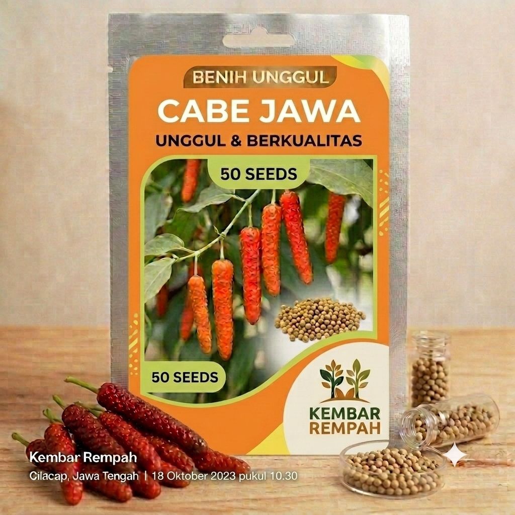 Benih Cabe Jawa Cabe Jamu Unggul Kemasan 50 Seeds