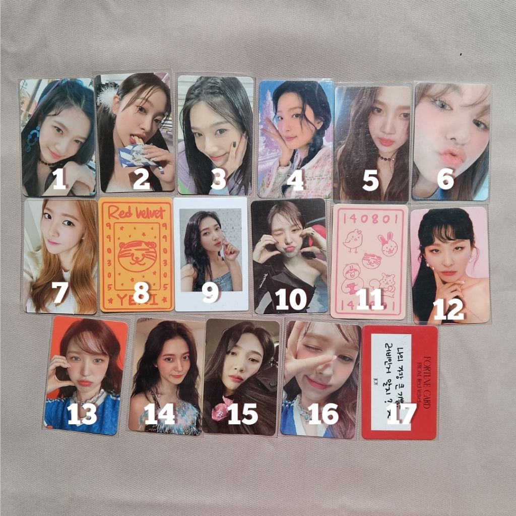 Photocard PC murah Official Red Velvet RV Irene Wendy Yeri Joy Seulgi perfect velvet pink christmas 