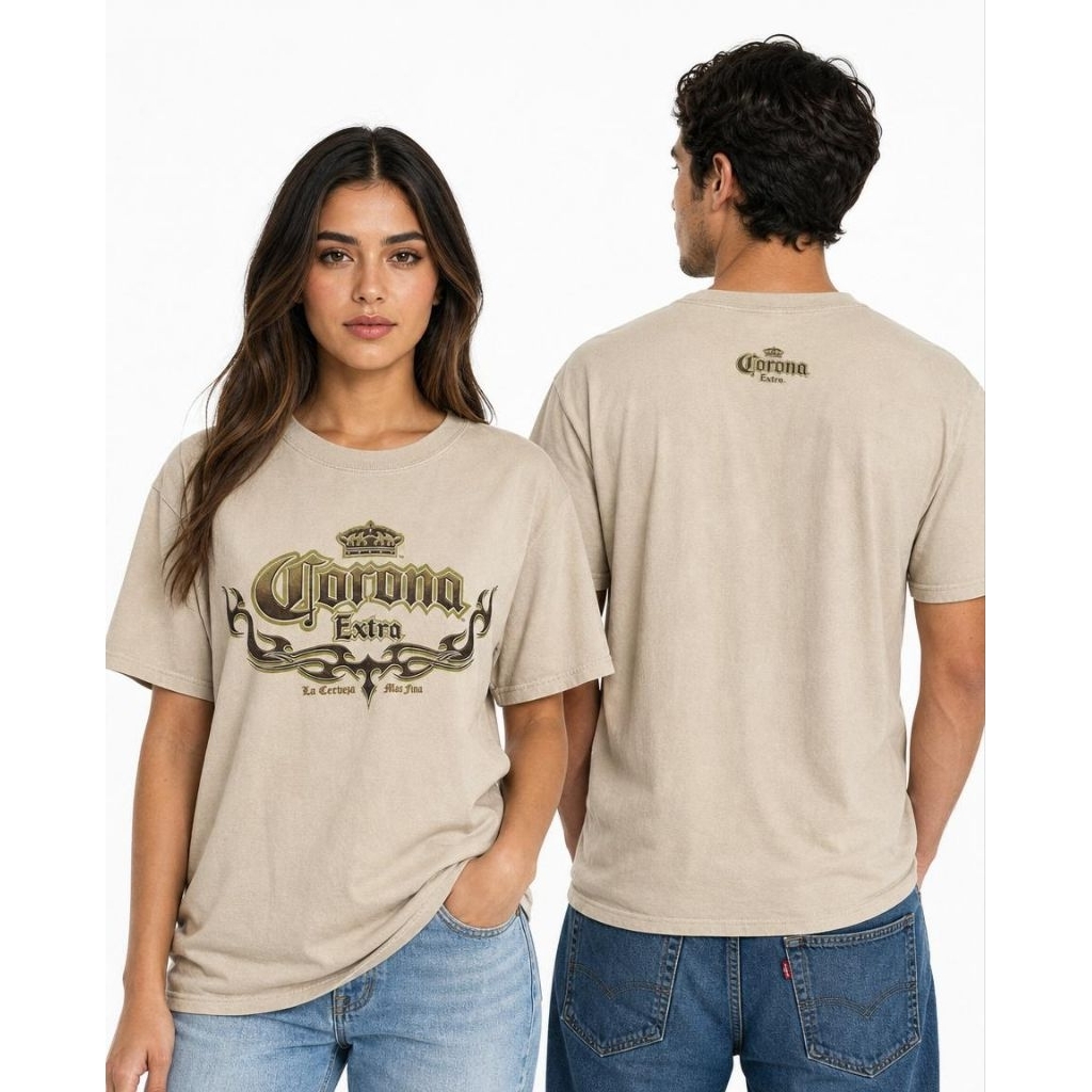 (Kaos Branded) Vintage Corona Extra "La Cerveza Mas Fina" Gildan '99s Promo Tee L