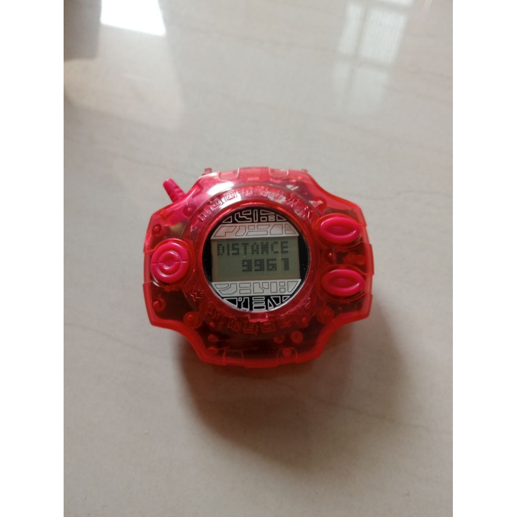 Digivice digimon d2 red clear original bandai