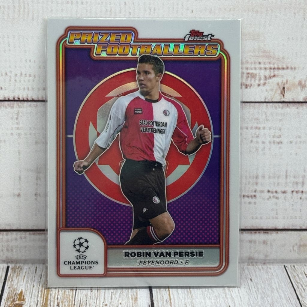 Kartu Bola Van Persie Prized Footballers Feyenoord Topps Finest Original