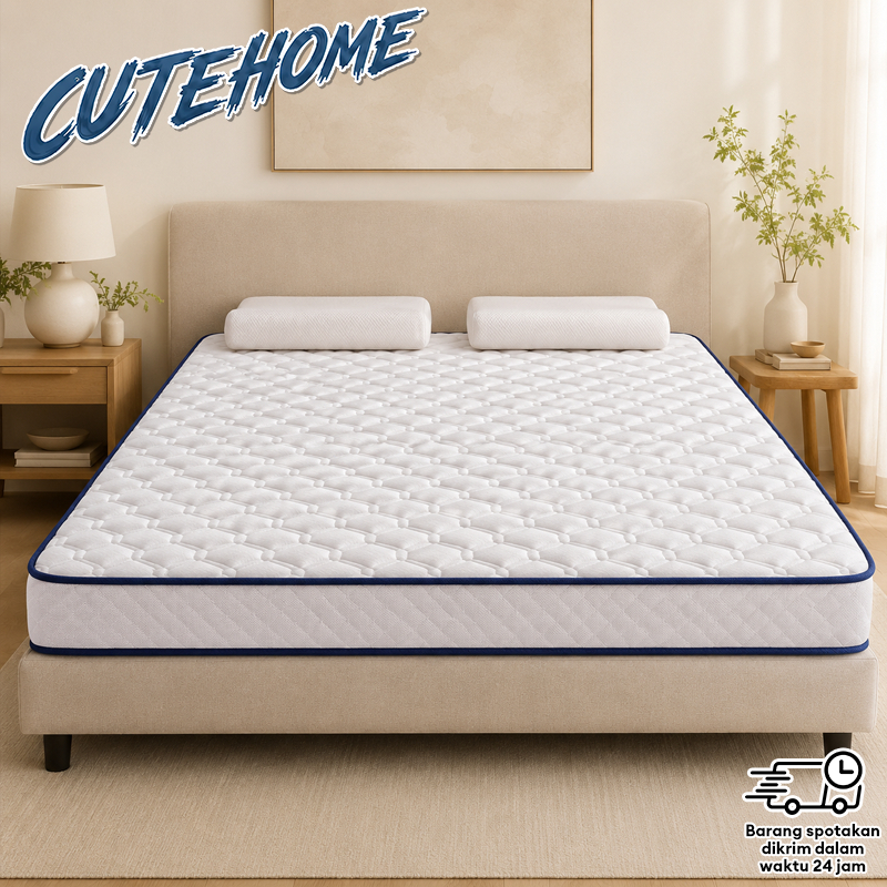 Kasur Latex Kasur Memory Foam Kasur Cotton Mattress Cooling Mattress Ukuran 180x200cm-150