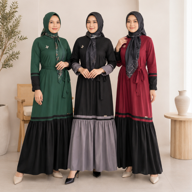 LALA DRESS Gamis Journey Scarves