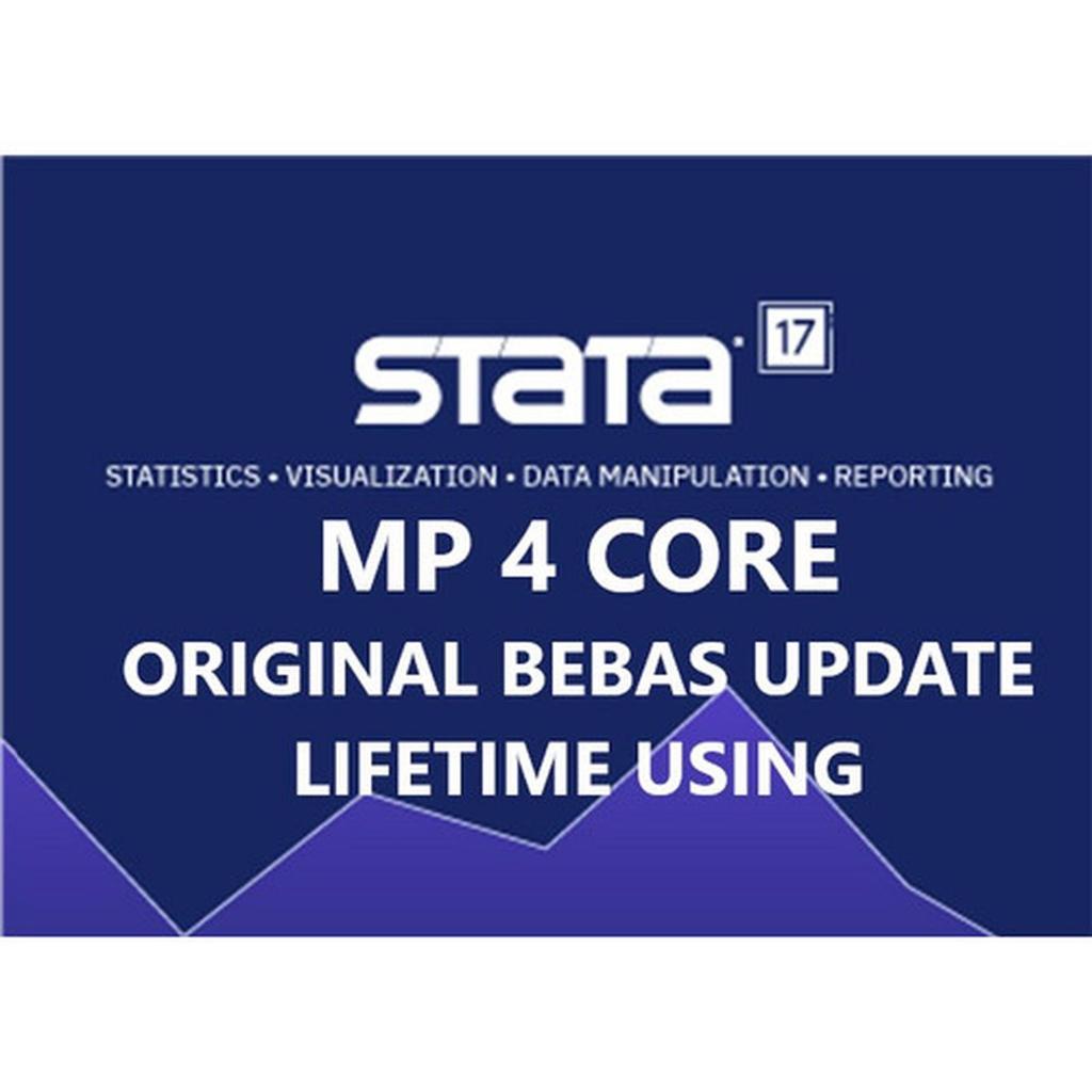 Stata 17 MP for Windows 4 CORE - ORIGINAL - Bebas Update - Lifetime Using