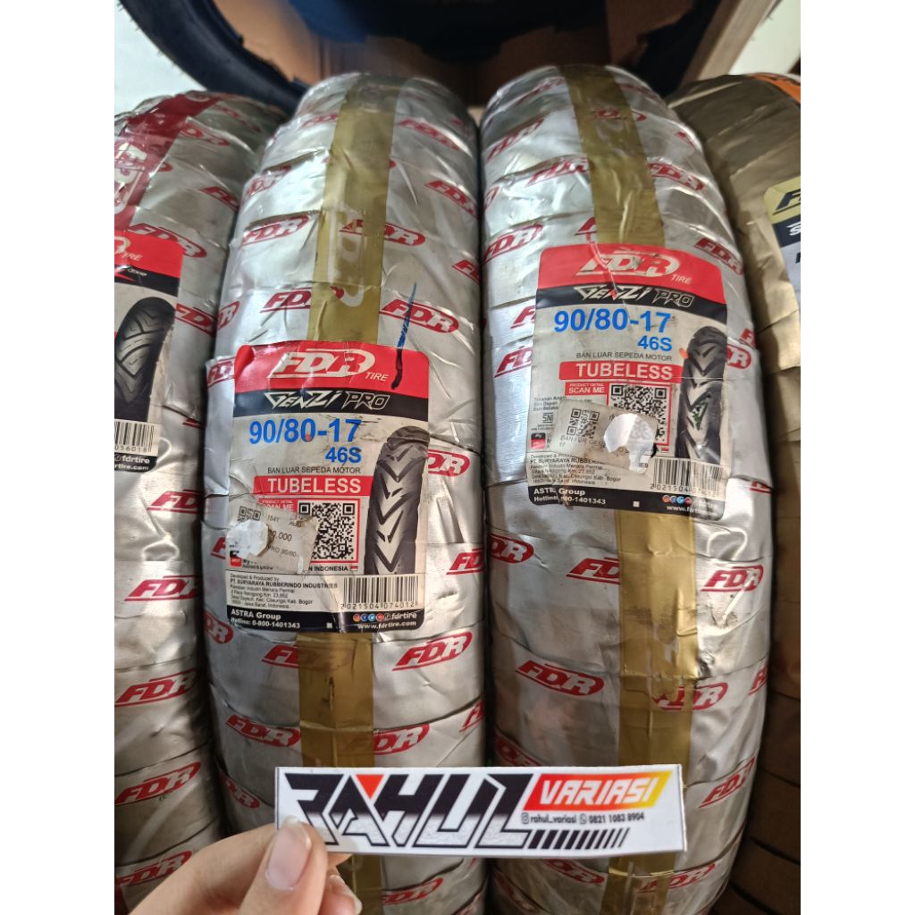 BAN FDR GENZI PRO UKURAN 90/80 RING 17