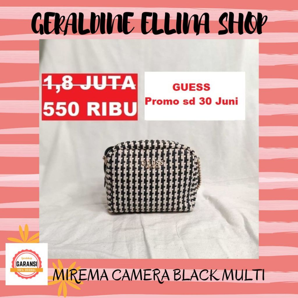 Tas Wanita Guess 100% Original SALE sling bag seri MIREMA CAMERA