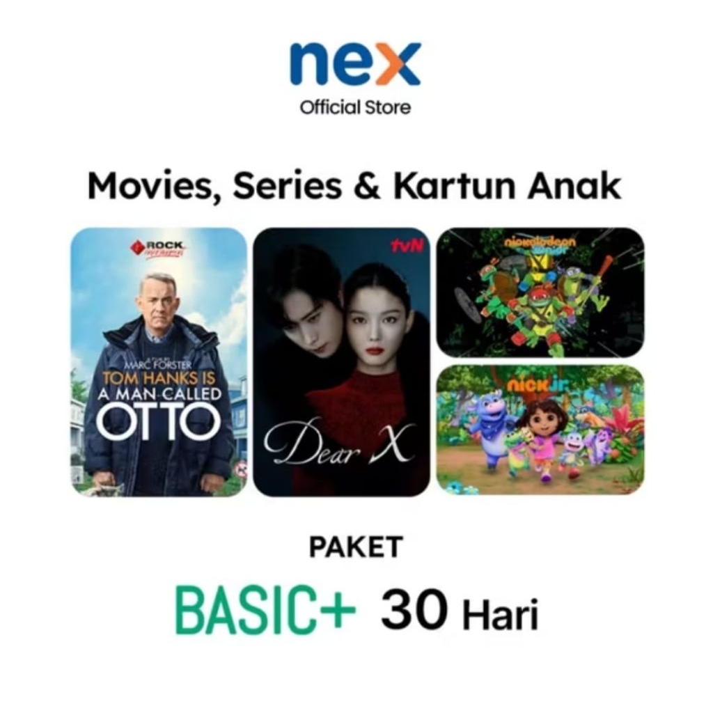 Voucher Paket Basic+ Paket Basic 30 Hari Nex parabola Matrix Garuda 1001