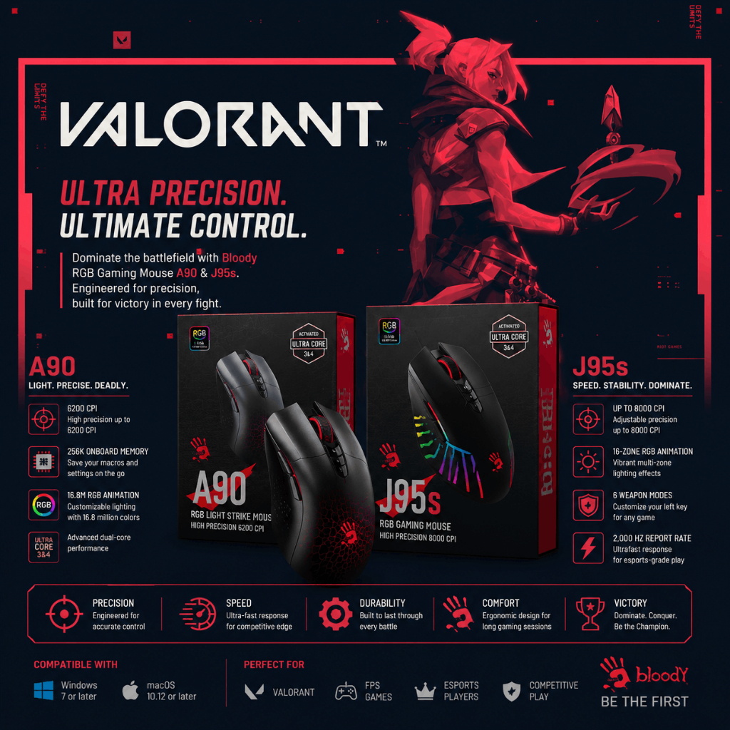 MOUSE BLOODY MACRO VALORANT NORECOIL CONTROL