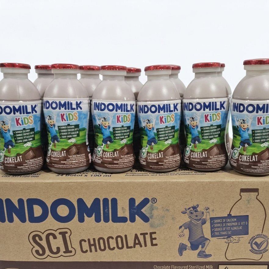 INDOMILK BOTOL 190ml 1 Karton Isi 24