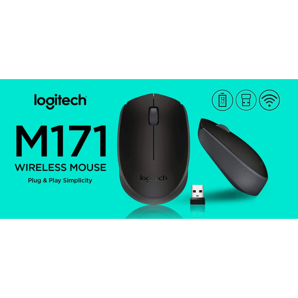 Mouse Logitech M171 Wireless Mouse Grey - Mouse Wireless Logitech M-171