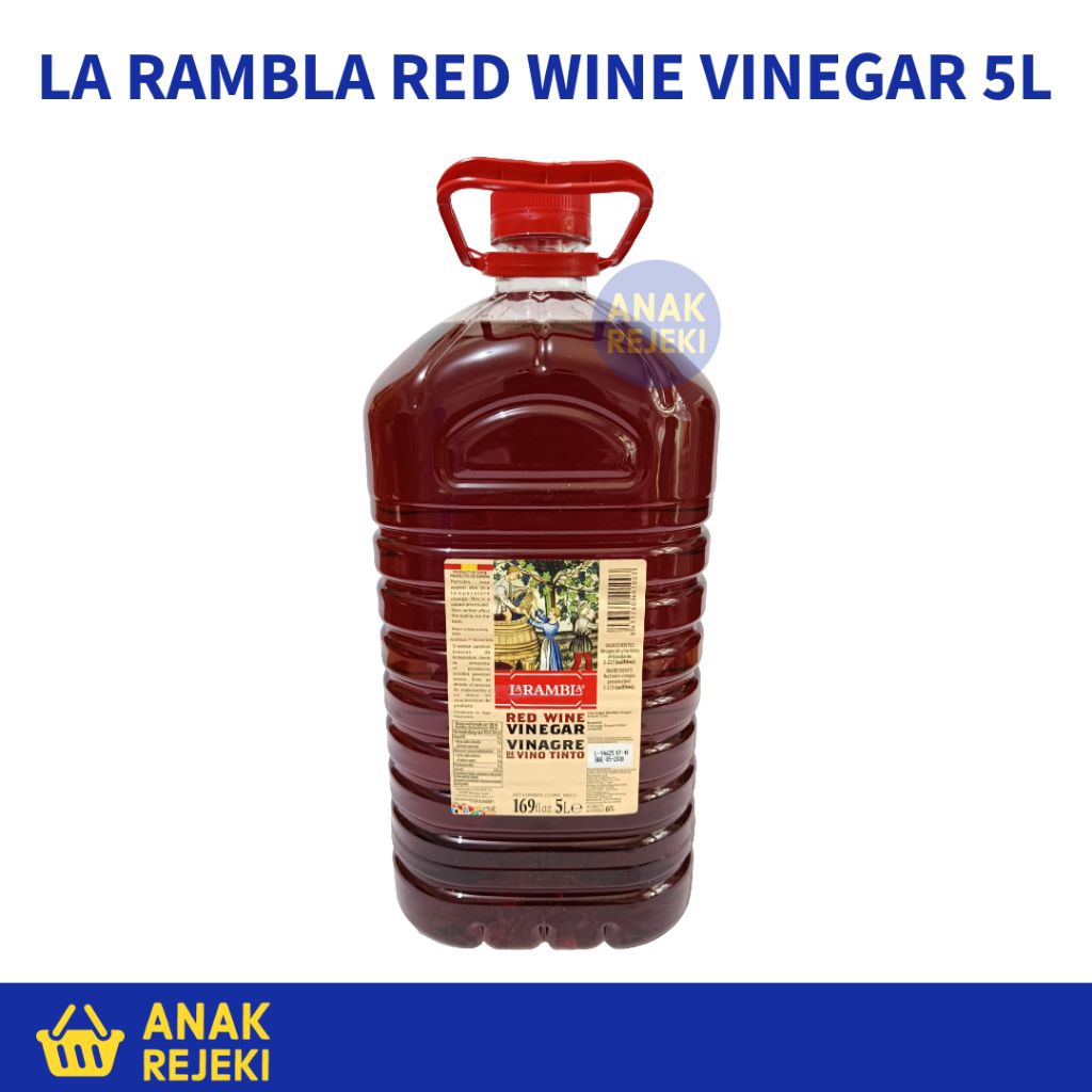 La Rambla Red Wine Vinegar 5L - Larambla Spain