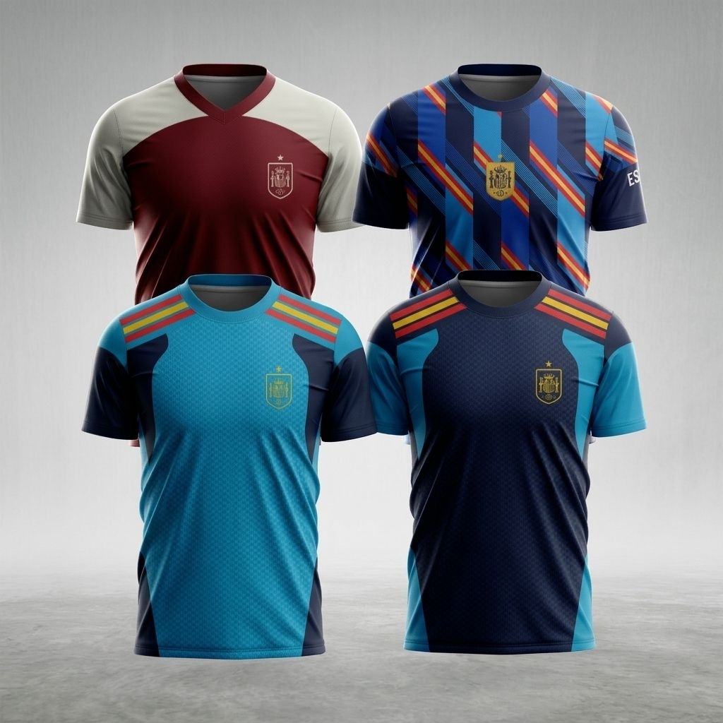 JERSEY SPANYOL TRAINING PREMATCH PIALA DUNIA 2026 FULLPRINTING