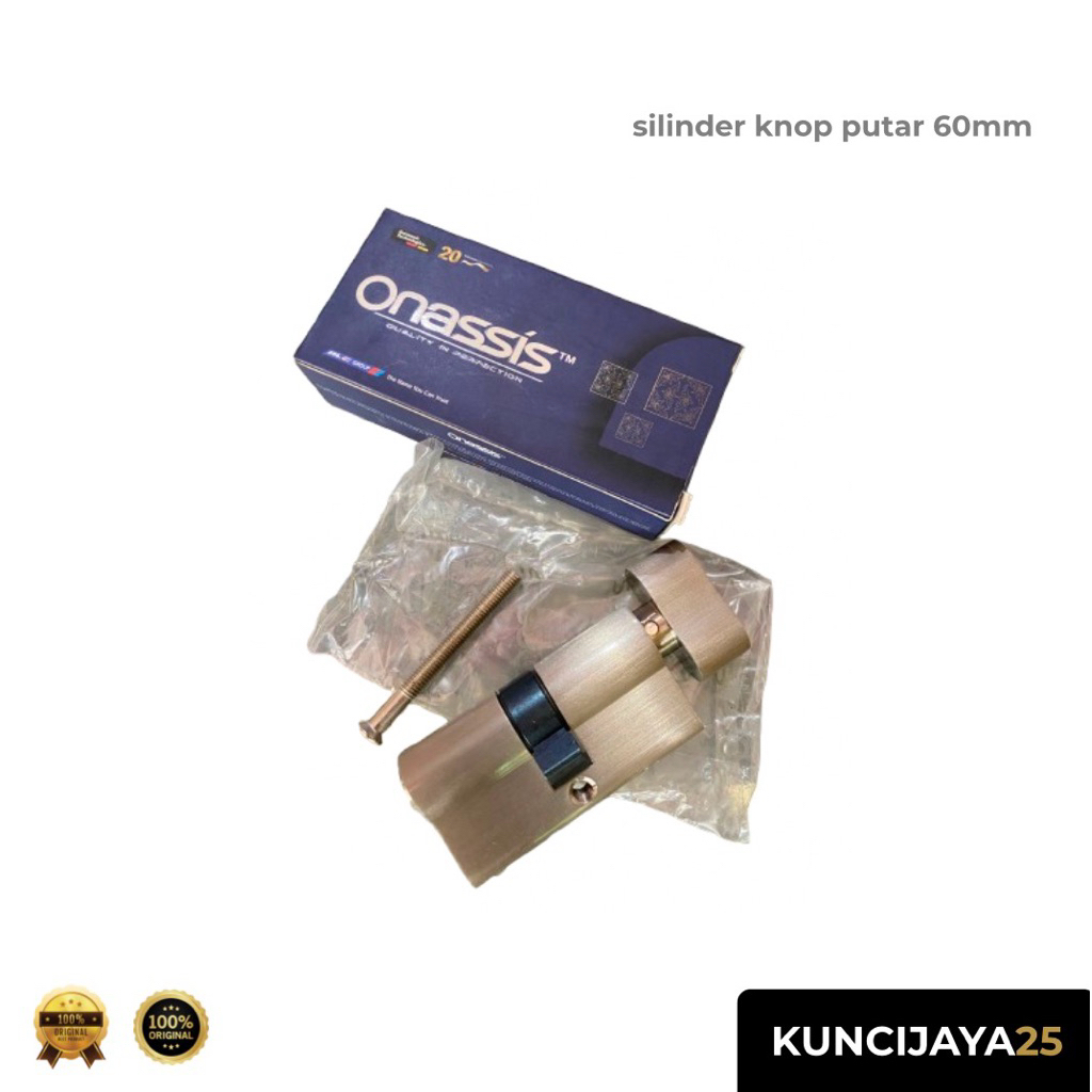 Silinder Kunci Pintu Knop Putar Onassis 60mm