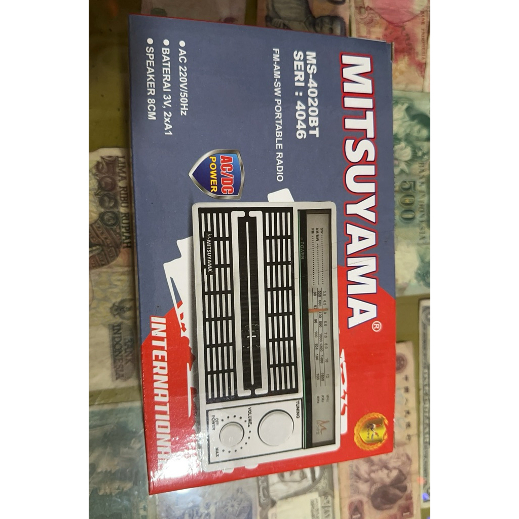 Radio Portabel Mitsuyama 3 Band FM/AM/SW dengan Speaker Besar