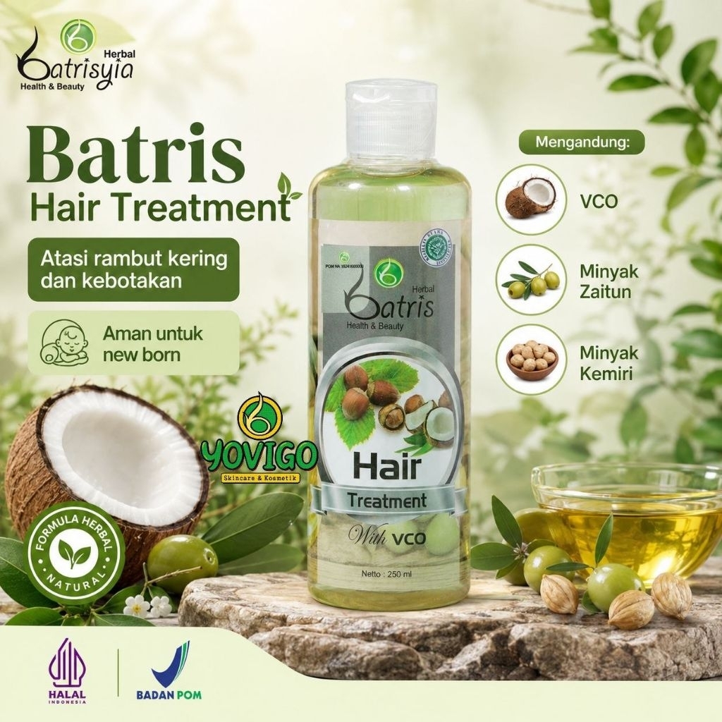HAIR TREATMENT Batrisyia minyak penyubur rambut minyak rambut untuk rambut botak minyak rambut untuk