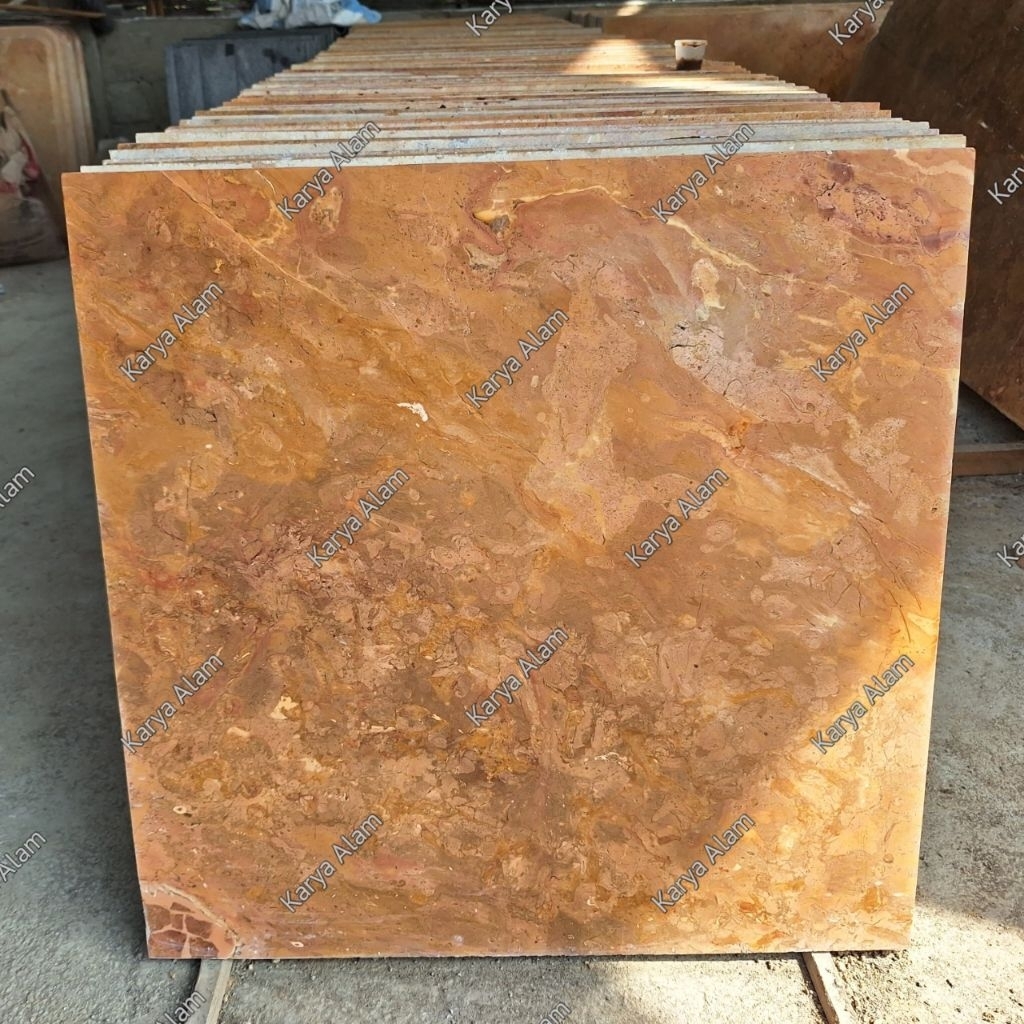 Batu Marmer Merah 60x60cm | Lantai Batu Marmer Merah