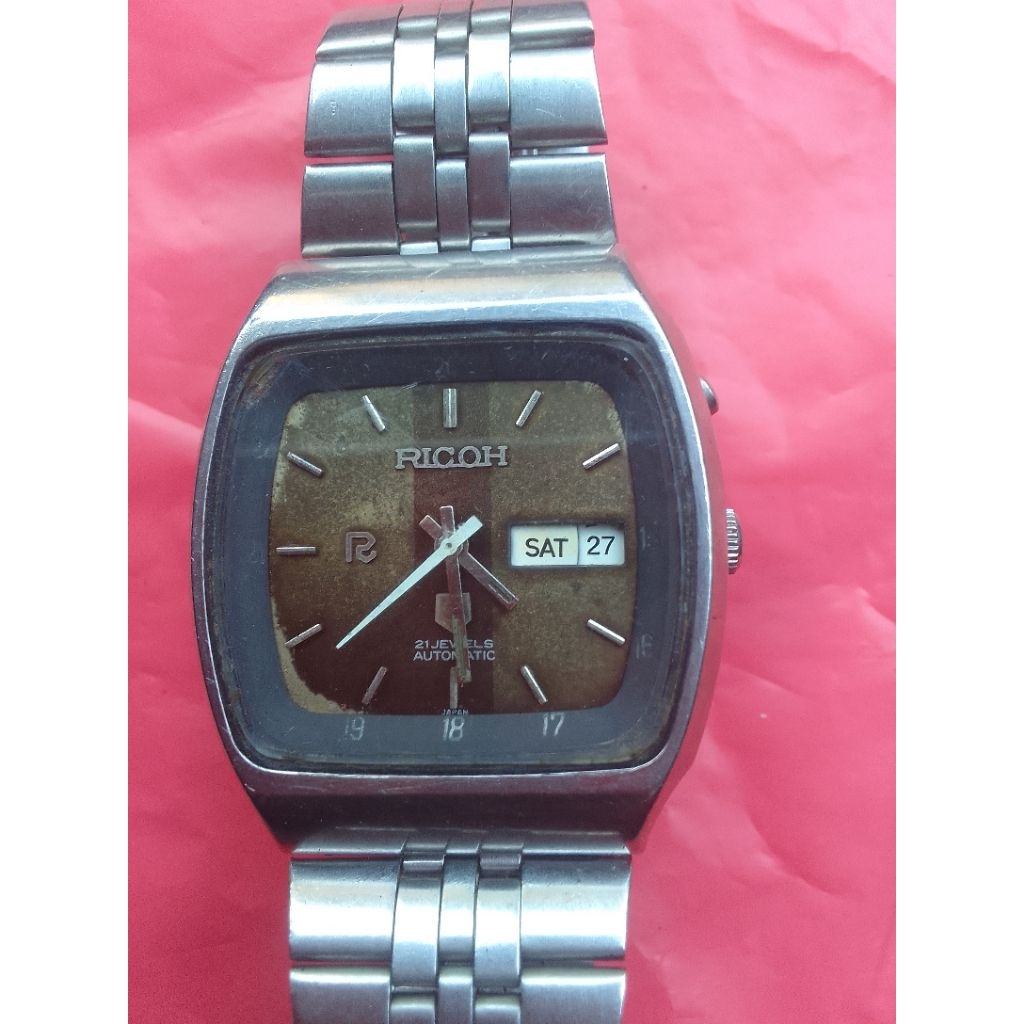 bahan jam tangan ricoh sakura automatic+putar  hidup