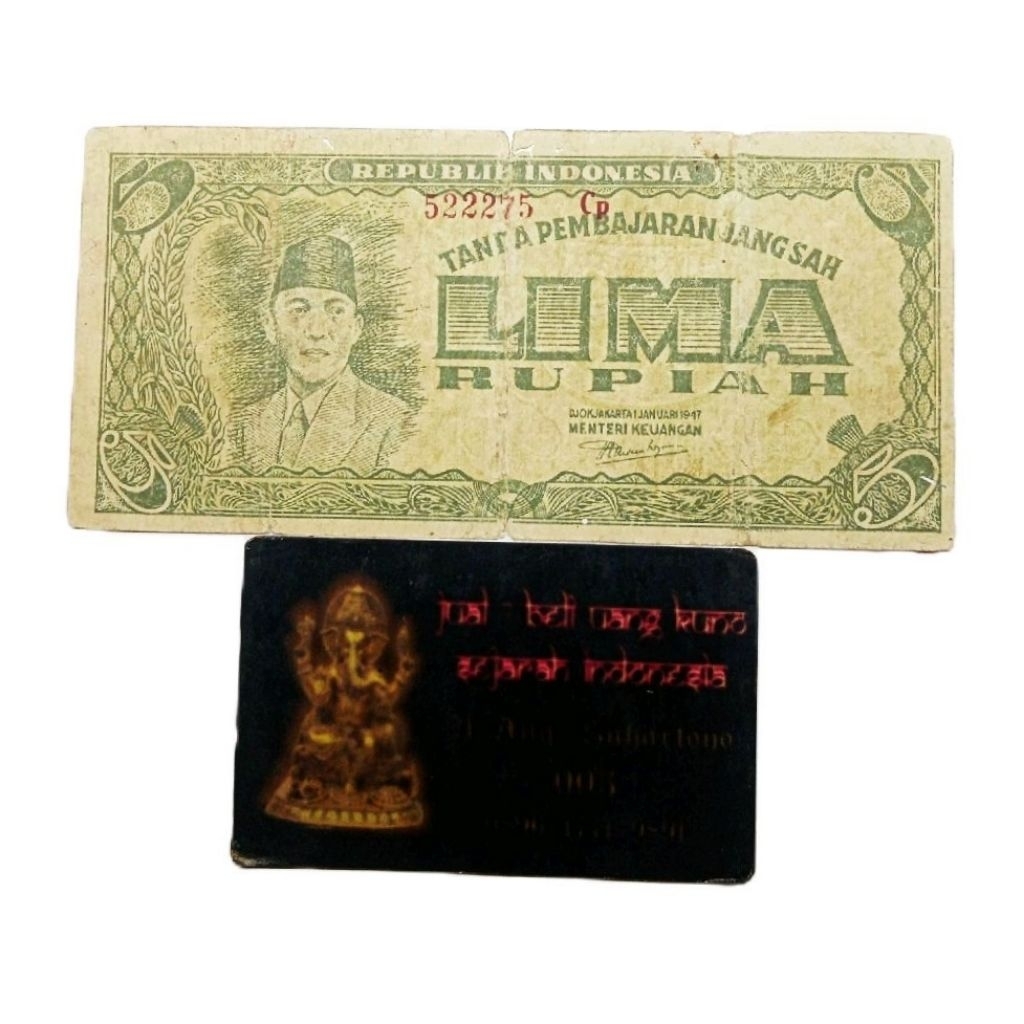 UANG 5 RUPIAH 1947 SERI ORI