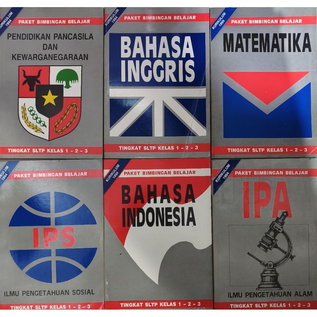 BUKU PAKET BIMBINGAN BELAJAR KURIKULUM 1994 TINGKAT SLTP BEKAS ORIGINAL