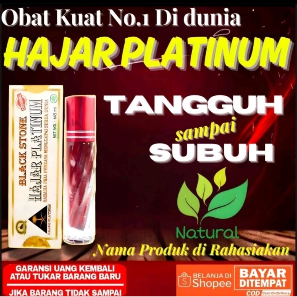 minyak hajar platinum kuat tahan lama pria asli original permanen