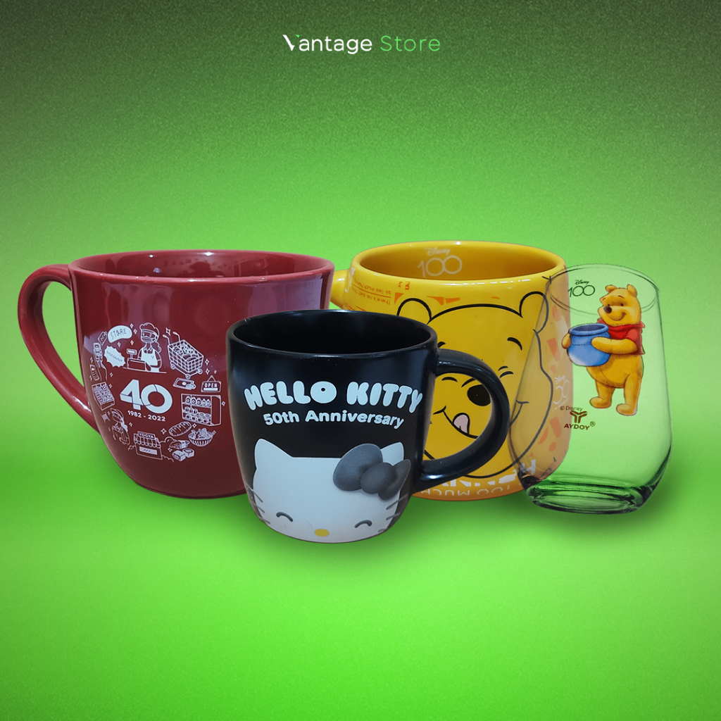 Mug Besar & Gelas Disney & Hello Kitty Anniversary - YOGYA (NEW)