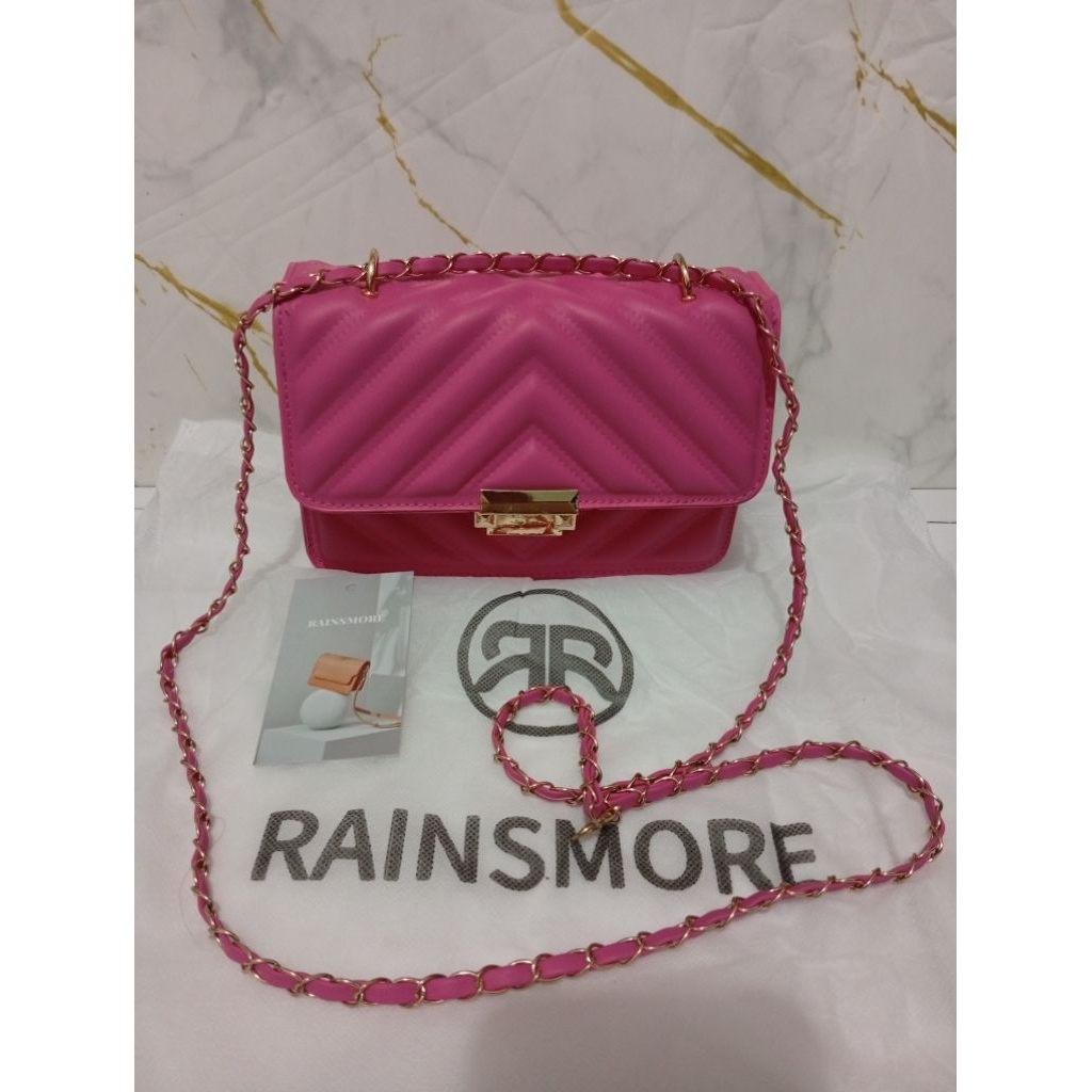Tas Wanita Import Cina Rainsmore Rose Pink Original New