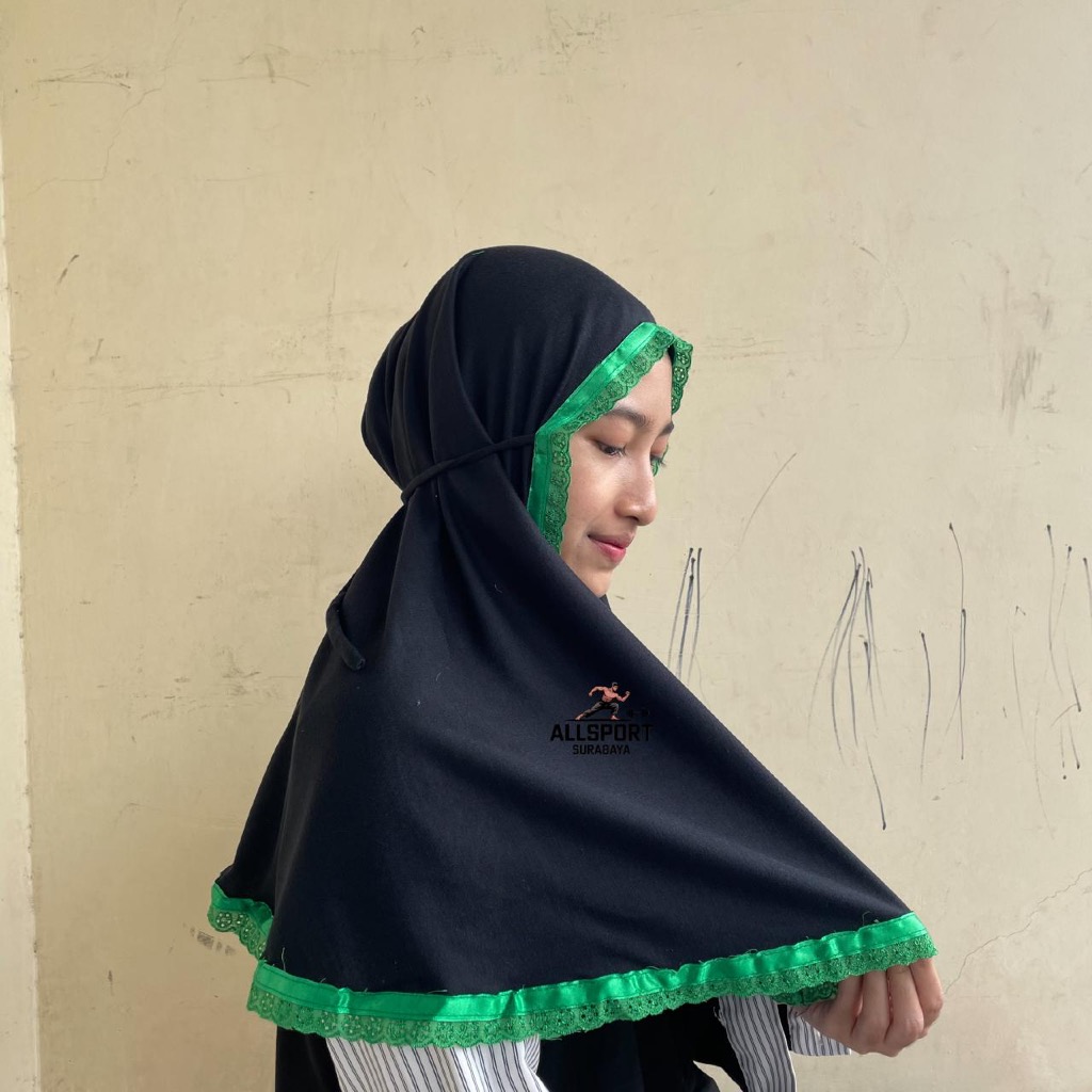 Jilbab Silat Hijau Pagar Nusa Jilbab Pagar Nusa Hijau Jilbab PN Kerudung Pagar Nusa Renda Hijau
