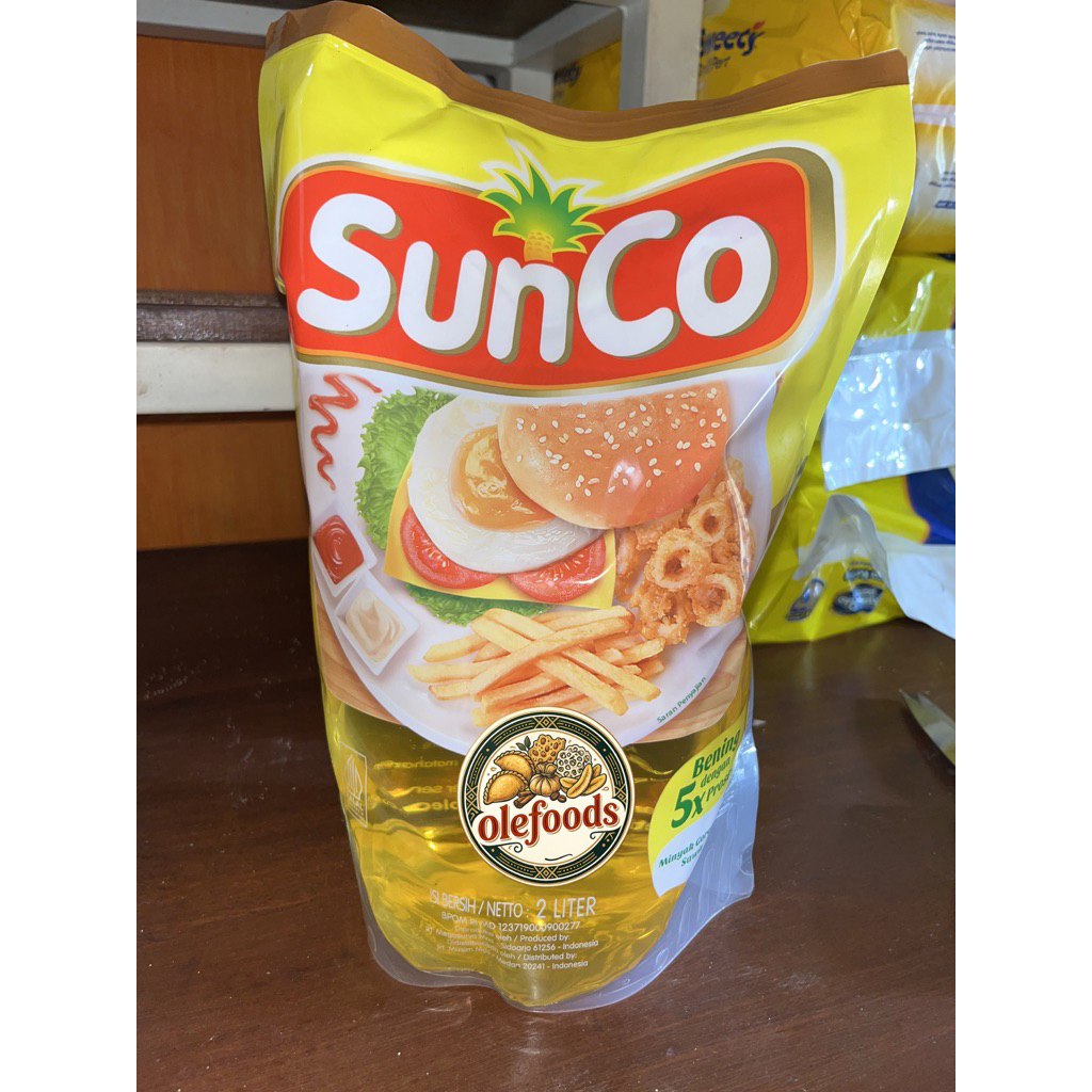 Sunco 2liter , minyak goreng bening sunco 2liter