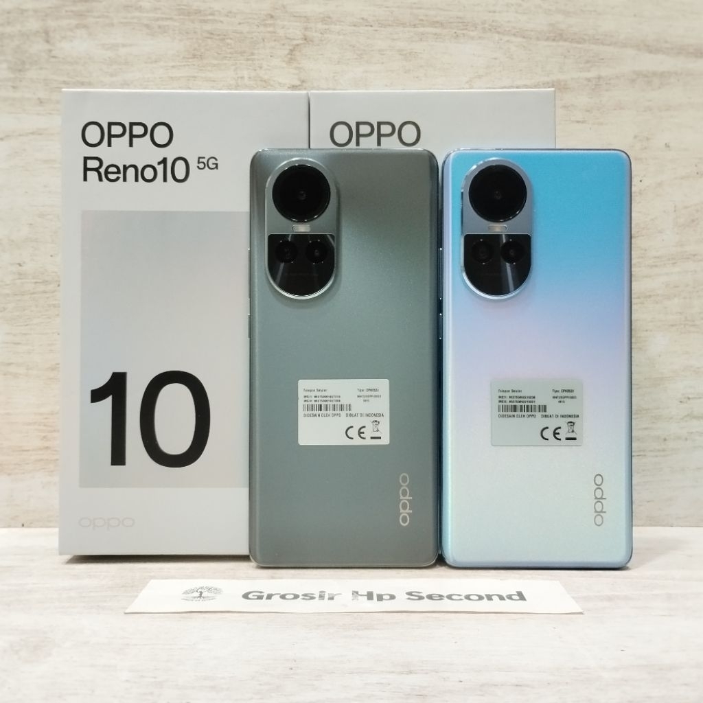OPPO RENO 10 5G 8/256GB HP SECOND FULLSET
