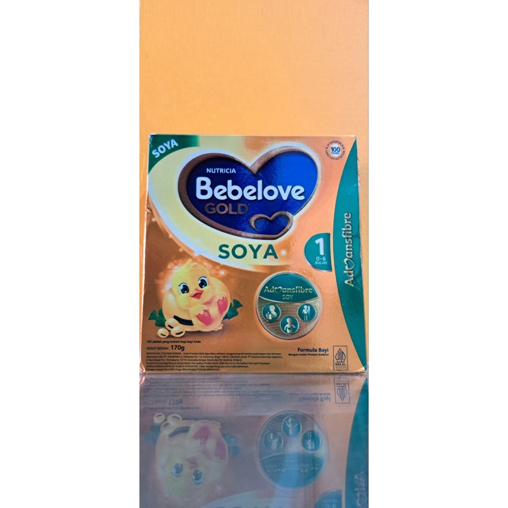 Bebelove Gold Soya 1 - Formula Soya Bayi Bubuk 170 Gram dengan Isolat Protein Kedelai