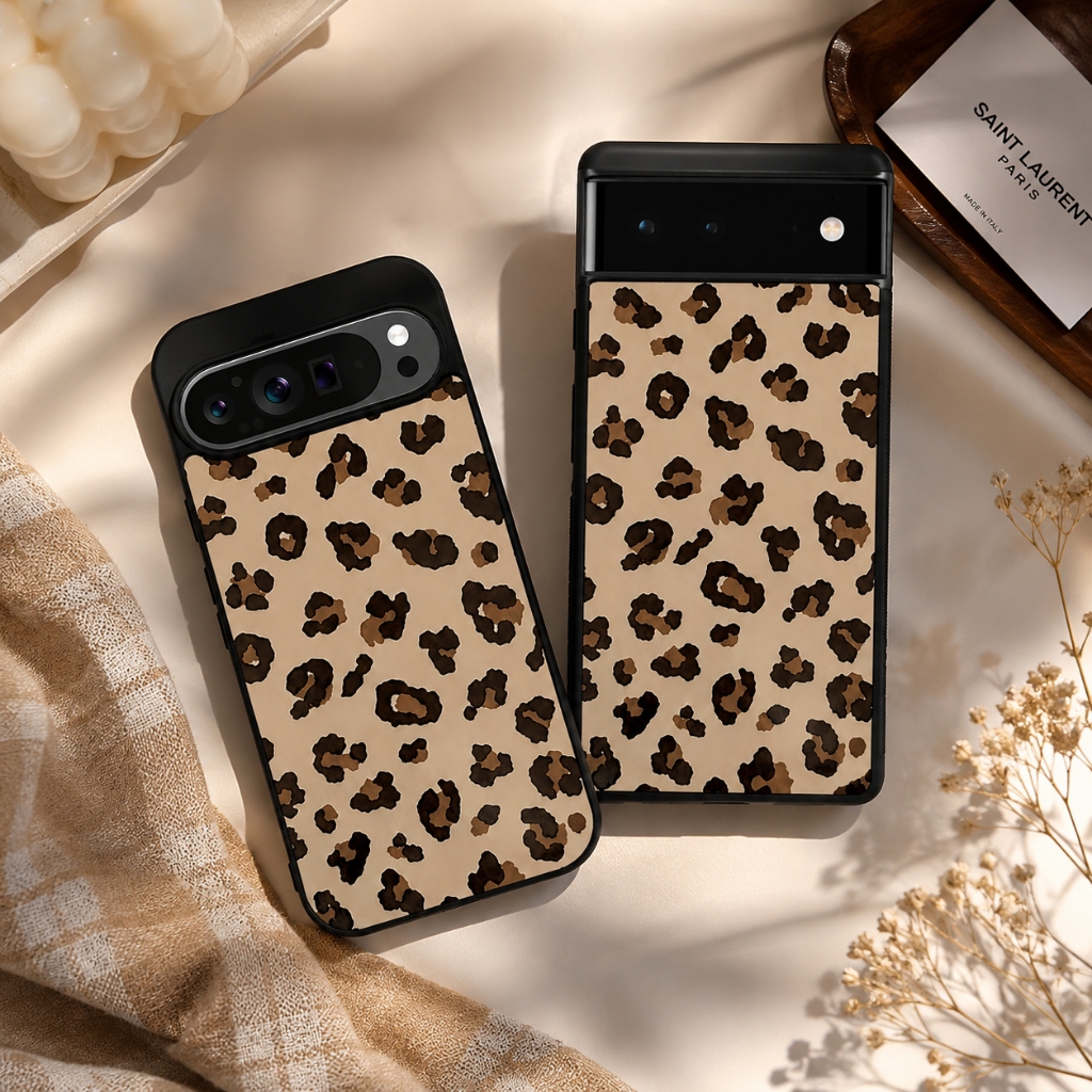 Hybrid Casing Case Google Pixel 10 9 8 7 6 5 4 3 8a 7a 6a 5a 4a 3a Pro XL Leopard Pattern V2