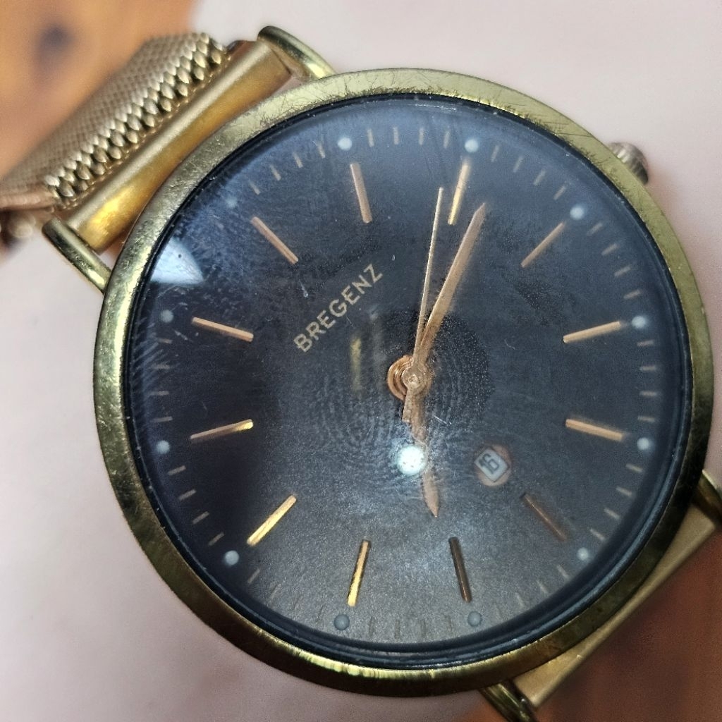 Jam Bregenz Bgz/1018Lbw Gold Black Rantai Bekas