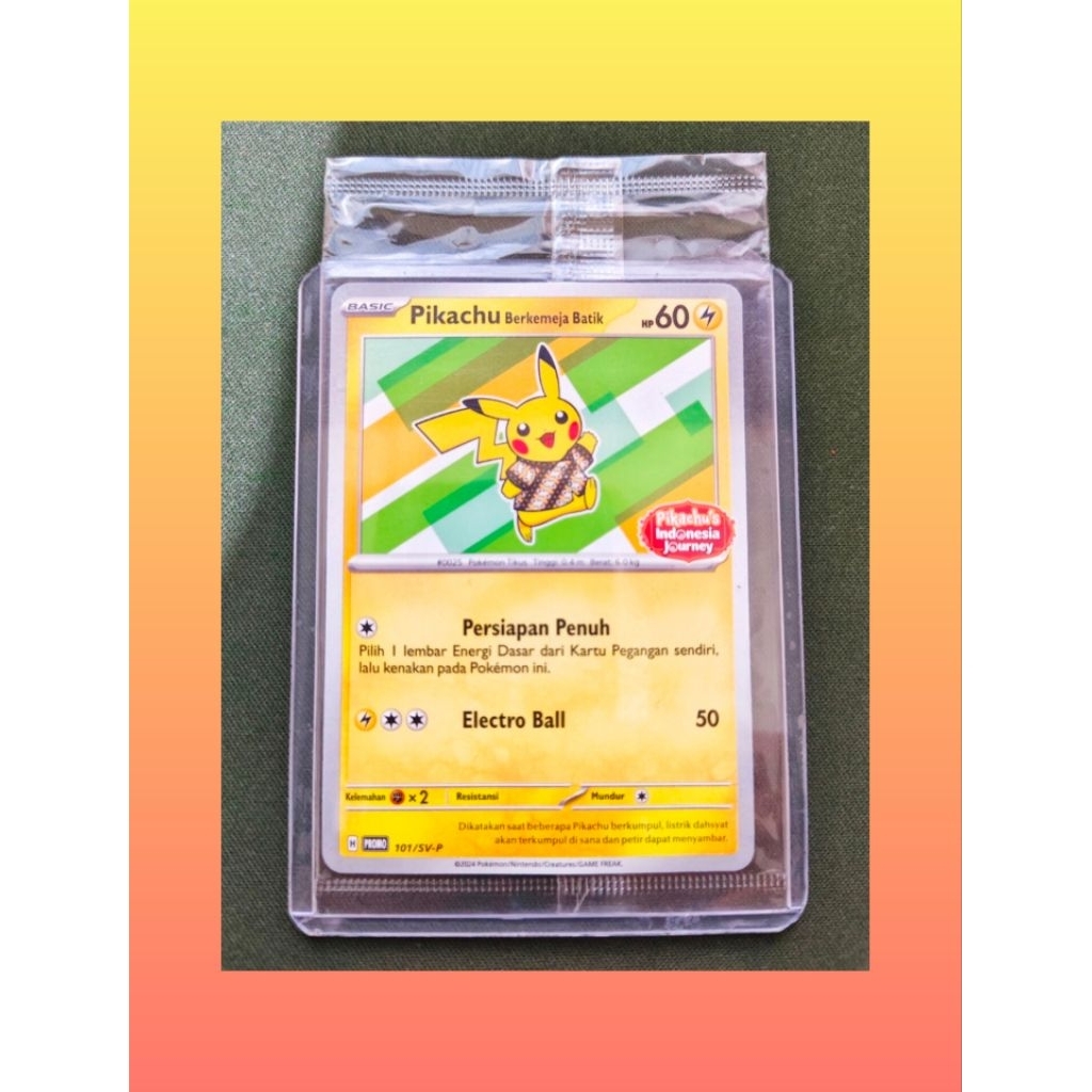 101/SV-P Pikachu Berkemeja Batik 101/SV-P Batik Hijau
