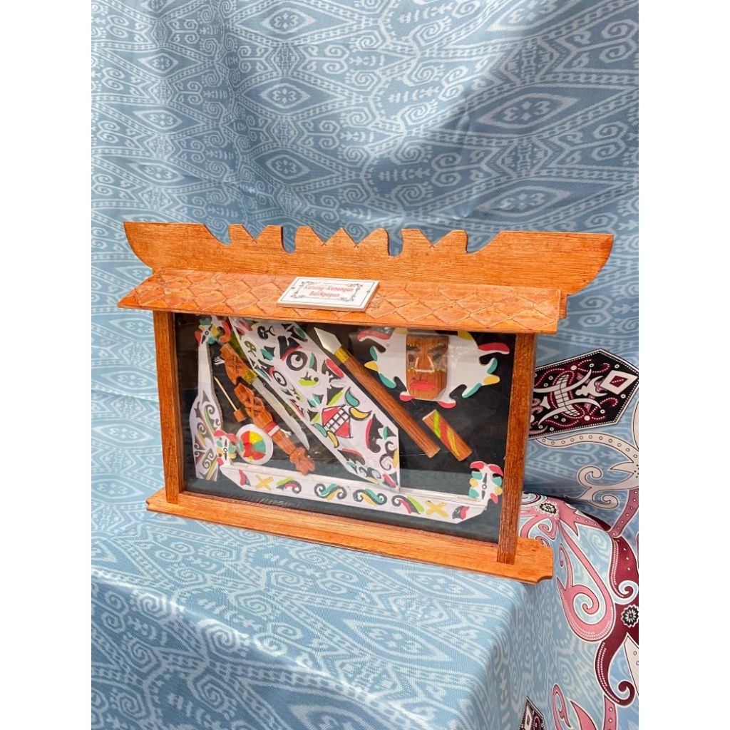 MINIATUR WEAPON DAYAK // MINIATUR KAYU SENJATA DAYAK JUMBO // MINIATUR JUMBO DAYAK