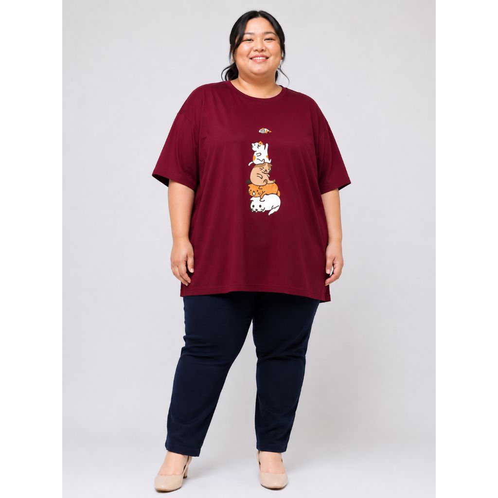 Kaos Lengan Pendek Super Jumbo LD 150 Big Size Oversize Ukuran Besar