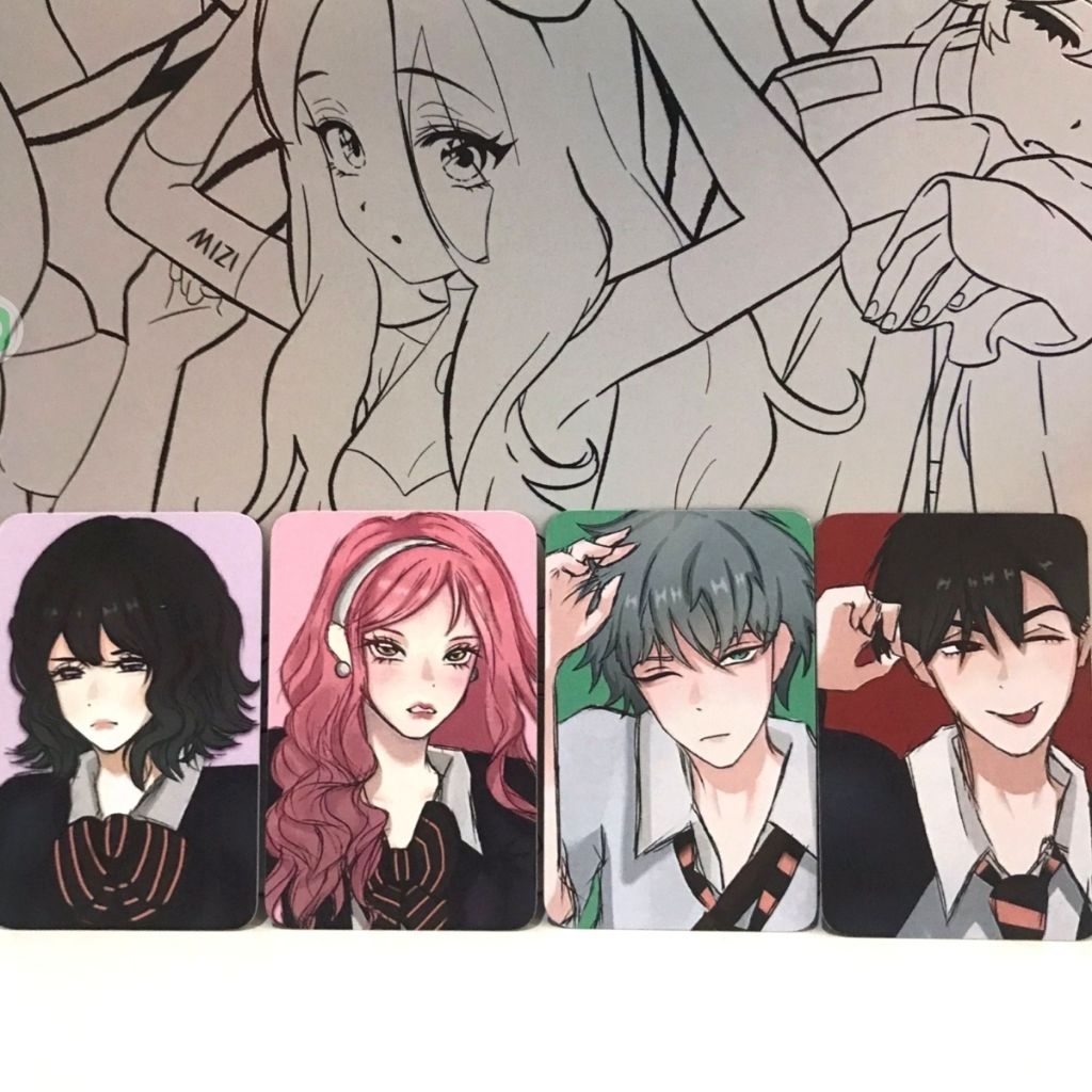 [Fanmerch] ALNST Photocard, School AU MIZISUA IVANTILL