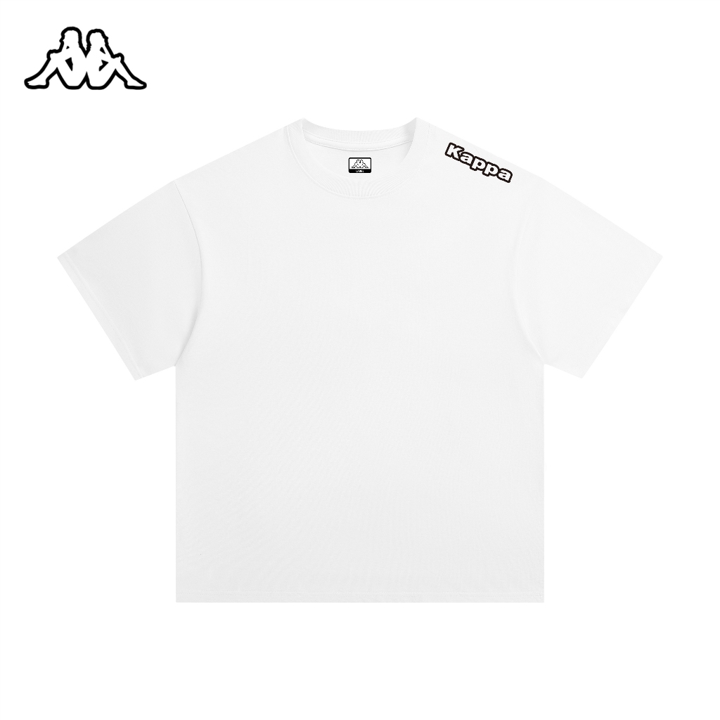 Kaos Kappa Oversize Minimalis White Original Premium Adem / Nyaman T-Shirt Oversized White Casual - 