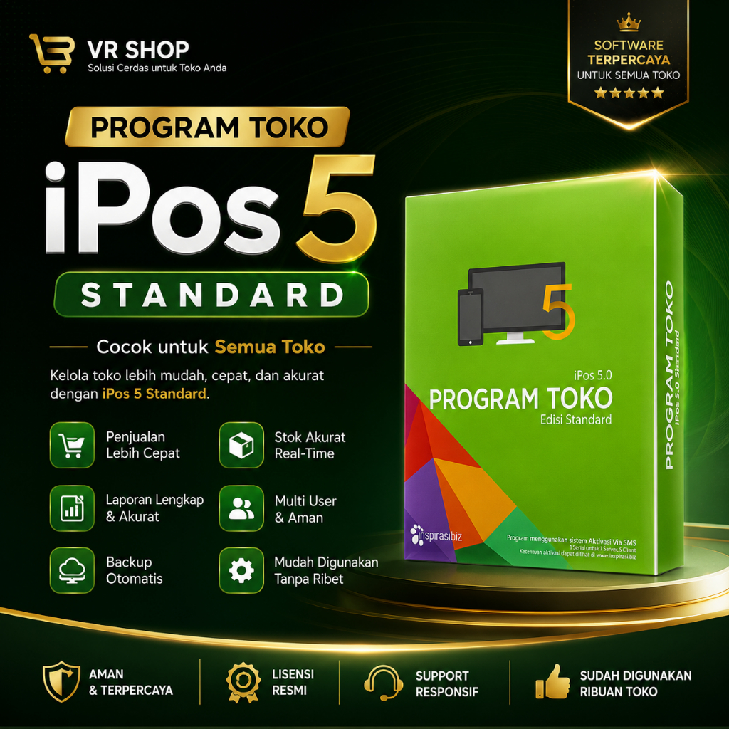 Program Kasir Toko IPOS 5 Standard | Program Kasir IPOS 5 | Program Toko IPOS 5 Standard untuk semua