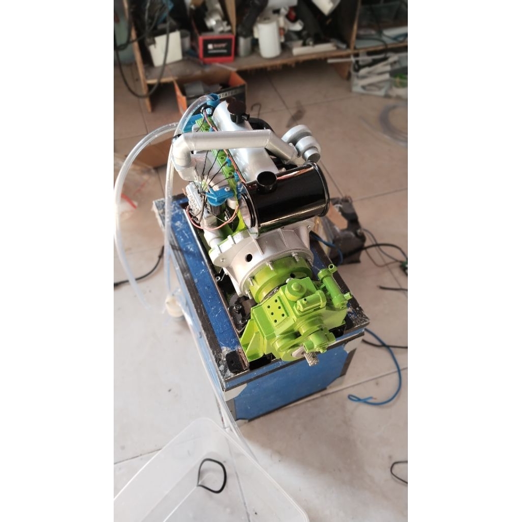 Miniatur Mesin RC Kapal Model Mitsubishi Full PVC – Dinamo 997 – Siap Pasang – Handmade