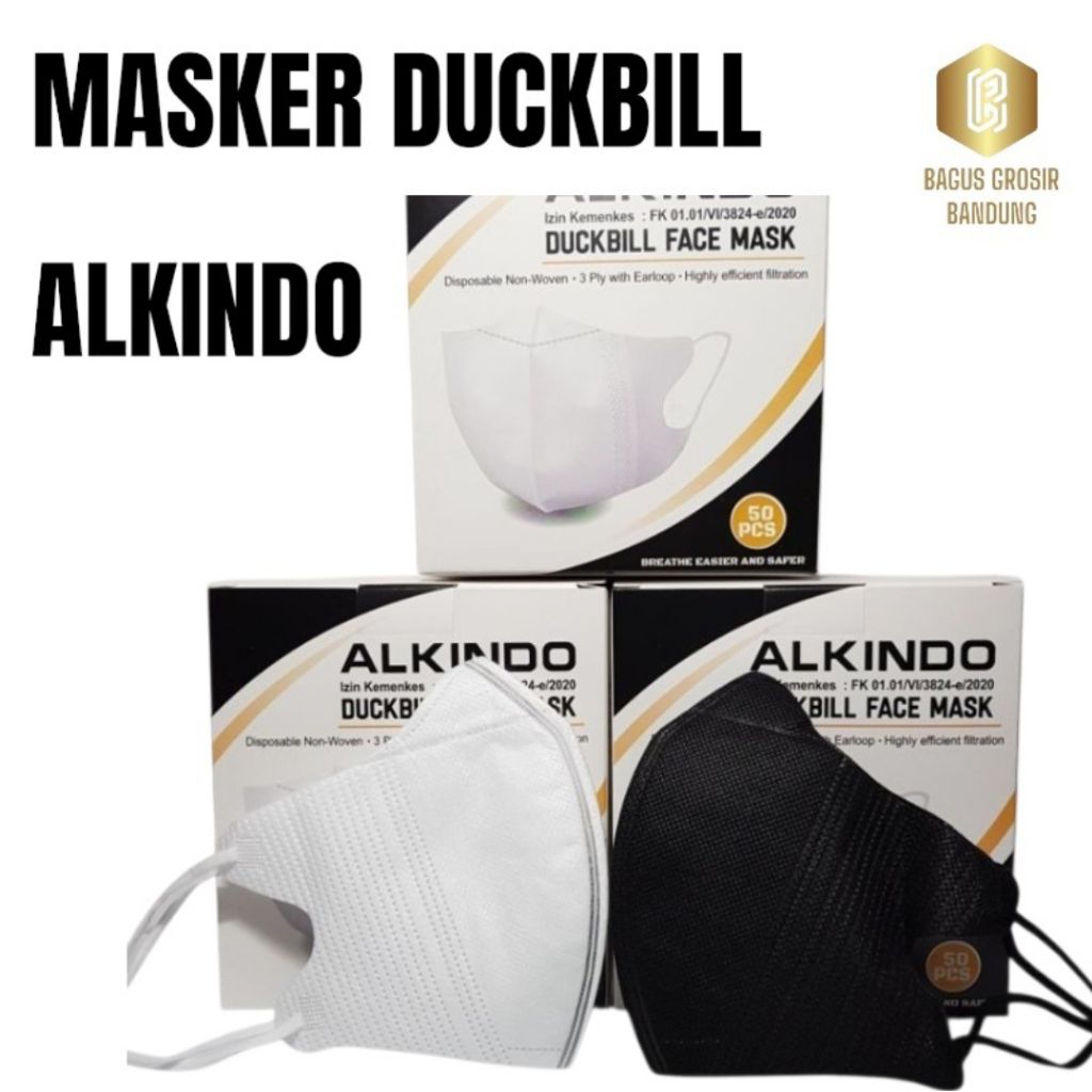 MASKER DUCKBILL ALKINDO 50 pcs