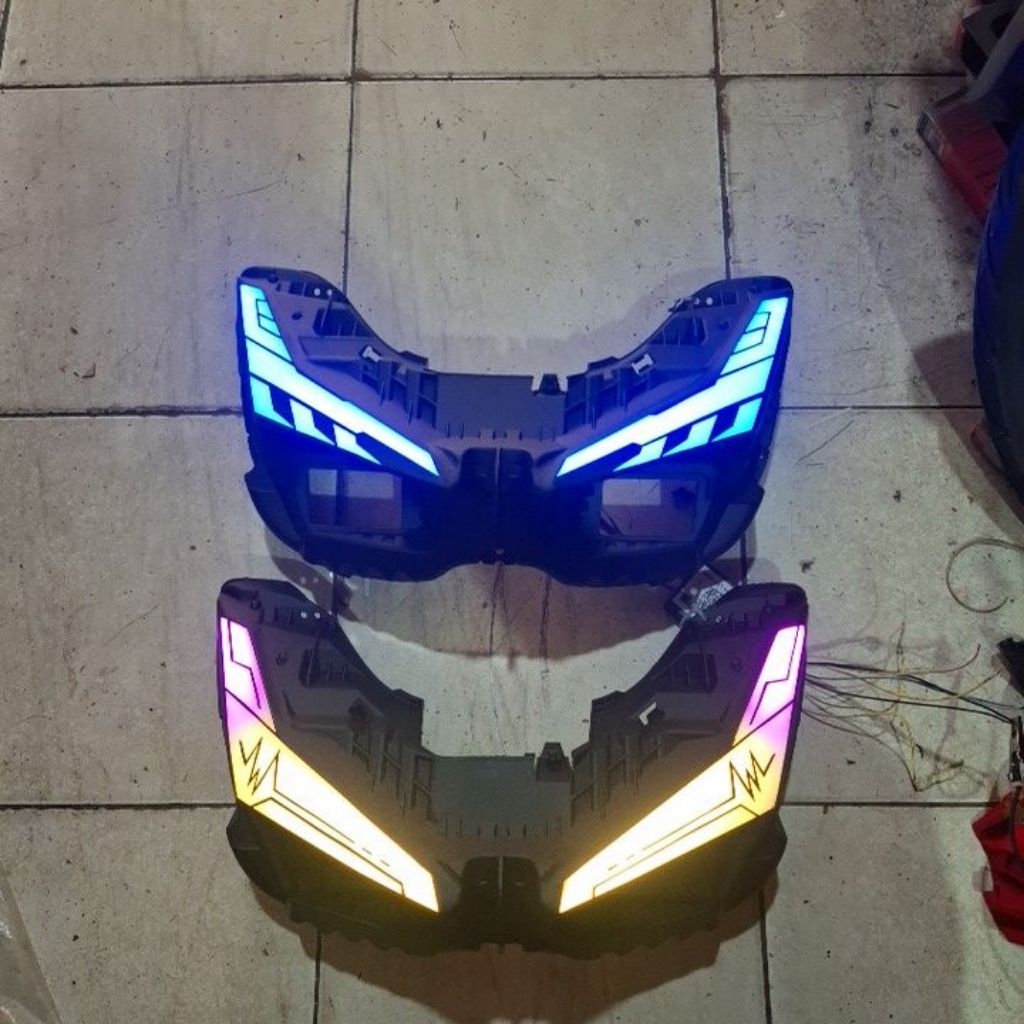 alis lampu aerox alpha / frame lampu depan custom new aerox alpha