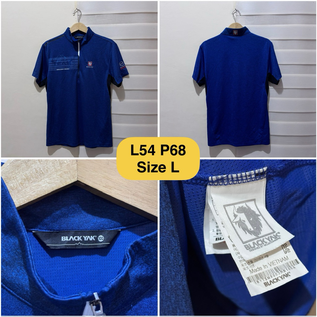 Outdoor Shirt Blackyak Biru Original