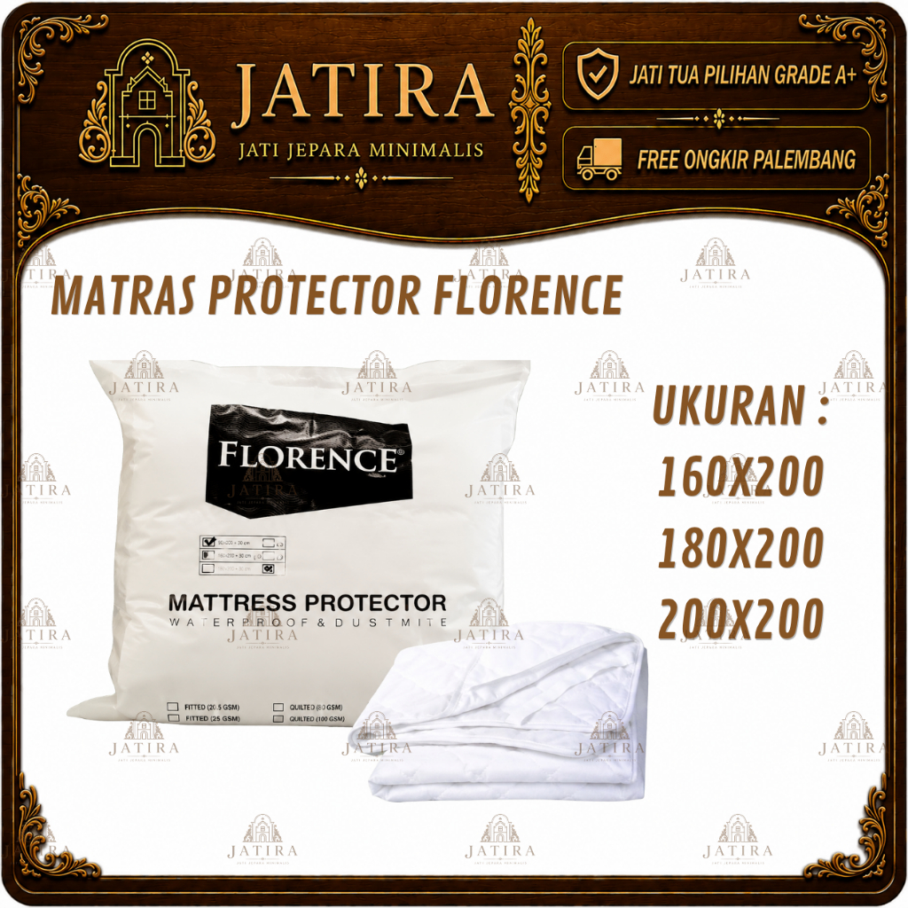 Mattress Protector Florence | Pelindung Kasur Matras Florence Murah Palembang