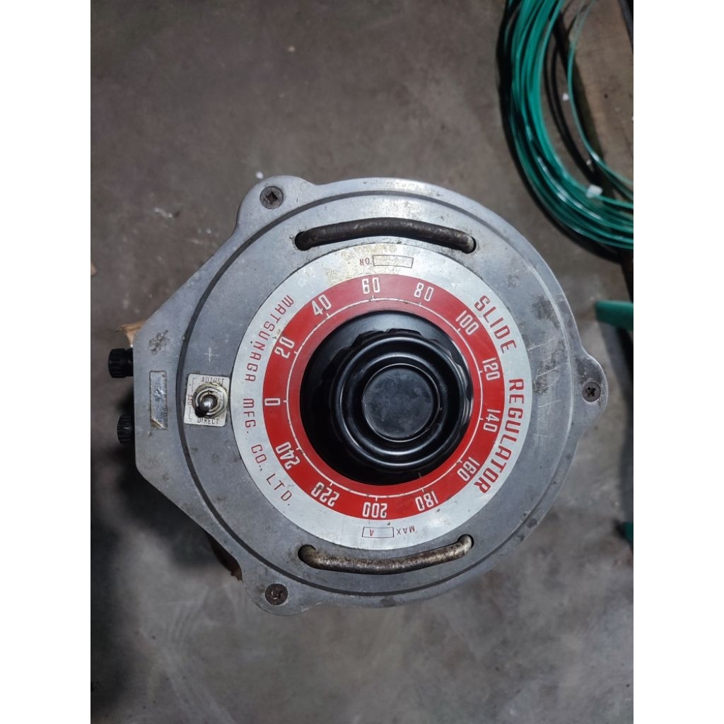 Slide Regulator Matsunaga 3KVA Original Japan Bekas Normal Siap Pakai
