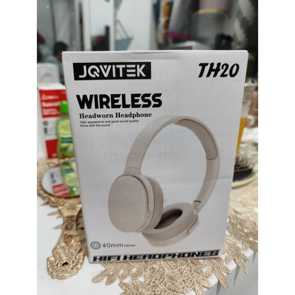 (NEW) Jovitech Headphone Bluetooth Wireless Earphone TH20 BLACK