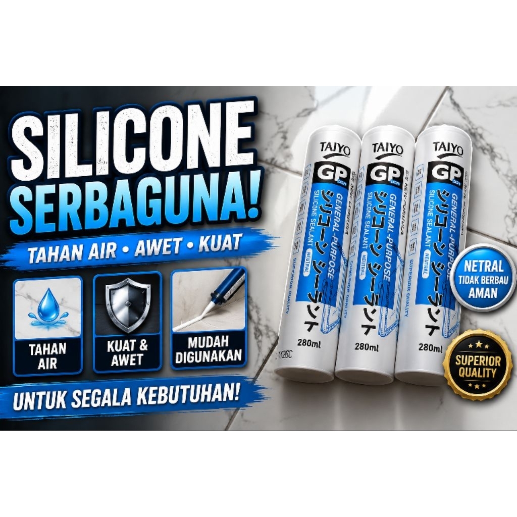 Lem Kaca Botol Silicone Sealant Neutral netral Lem kaca Akuarium Perekat Silikon Hitam - Bening - pu
