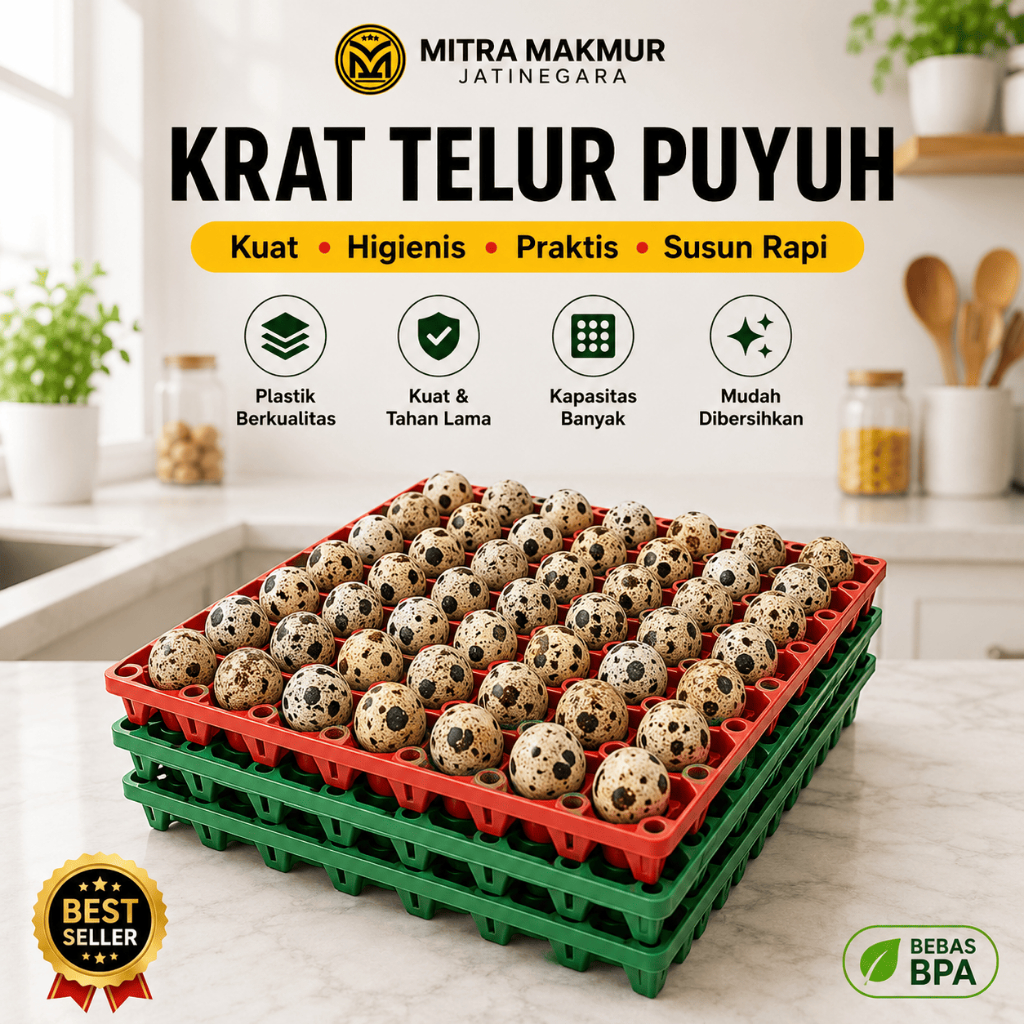 KRAT TELUR PUYUH PLASTIK ISI 90 TELUR TRAY EGG PUYUH KRAT PLASTIK TELOR PUYUH EGG TRAY