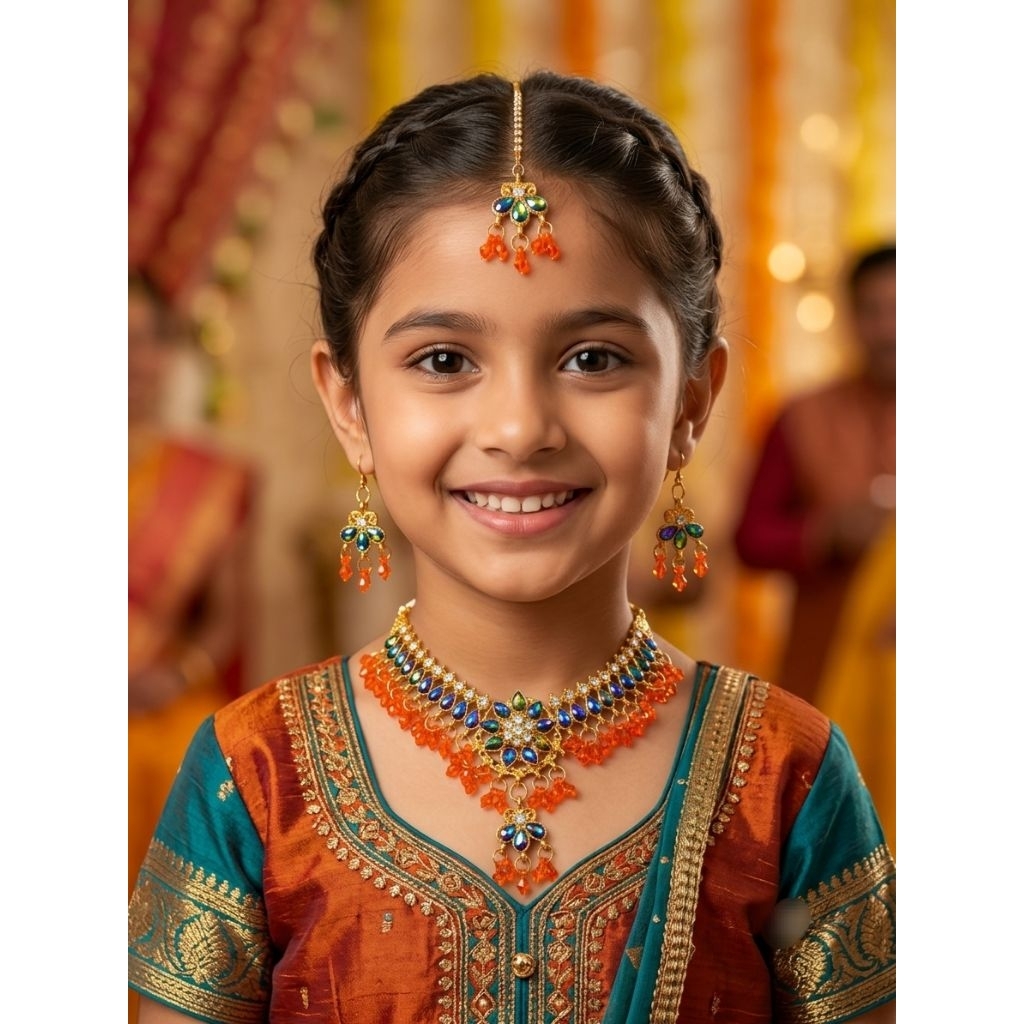 kalung india murah anak kids acc anak india wanita perempuan aksesoris anting