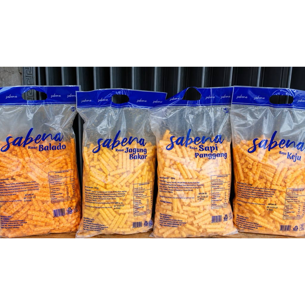 Sabena Snack 360gram - Snack Kiloan Halal - Cemilan Jadul Kriuk Halal